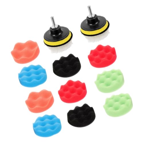 Gatuida 2sets Buffing Sponge Pads for Drill Versatile Waxing Attachment for Car Polishing for Detailing Cars and Household Items User-Friendly Design for Easy Use