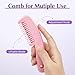2Pcs Hair Cutting Comb,2-in-1 Hair Razor Comb for Cutting & Thinning Hair,Homeuse Split End Hair Trimmer and Styling Combs