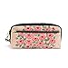 Produktbild ISAOA Federmäppchen mit großer Kapazität und PU-Leder Stifttasche, Beauty Bouquet Comestic Make-up-Tasche für Mädchen und Jungen