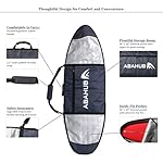 Abahub Premium Surfboard Travel Bag, Foam Padded Surf Board Cover, Shortboard Carrying Bags for Surfing, Outdoor, Airplane, Car, Truck,Size 6'0, 7'0, 7'6, 8'0, 8'6, 9'0, 9'6, 10'0 - Image 3