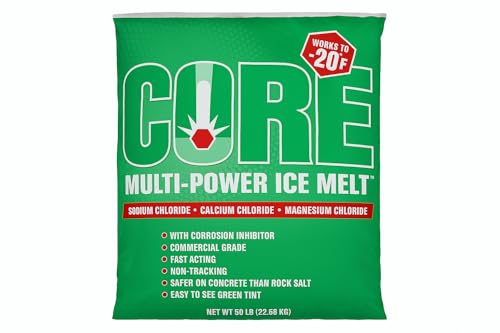 Image of Premium Ice Melt, Blue (50 lb Bag) - Fast-Acting, Industrial-Grade Snow Melter for Sidewalks, Driveways & Parking Lots, Melts to -20F, Concrete Safe, Non-Greasy, Slip-Free Formula