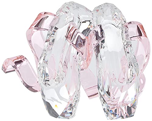 SWAROVSKI Dancers Ballet Shoes, Pink and Clear Swarovski Crystal Figurine, Part of the Swarovski Dancers Collection