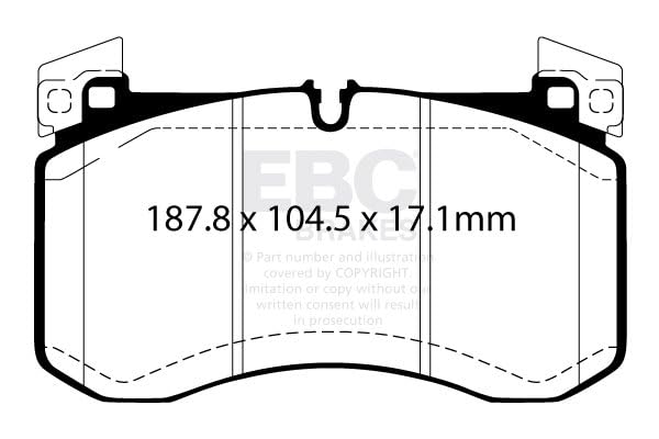 DP52409NDX EBC Klocki hamulcowe BLUESTUFF NDX Brakes Mercedes-Benz GLEClass