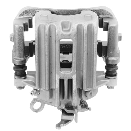 Image of Detroit Axle - 4.2L Rear Left Brake Caliper for 2004-2005 Jaguar Vanden Plas [Casting #VFCC2394-0], Driver Side Disc Brake Caliper with Bracket Replacement