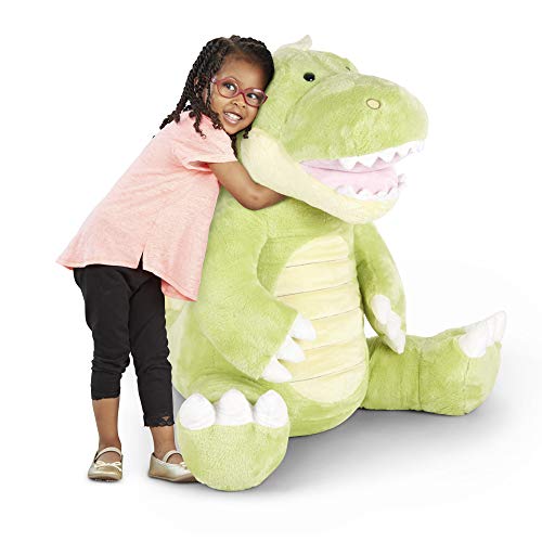 Melissa & Doug Gentle Jumbos Dinosaur Giant Stuffed Plush Animal (Sits Nearly 3 Feet Tall)