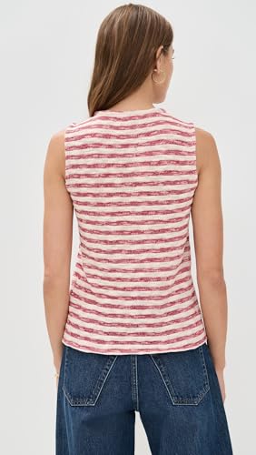 Madewell Women's Crew Neck Sweater Vest in Stripe3