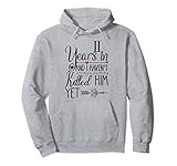 11th Wedding Anniversary Gift for Her 11 Years of Marriage Pullover Hoodie