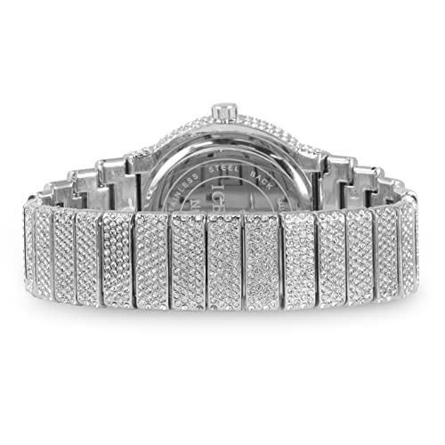 Image of ICE STAR Men's Fully Iced Diamond Watch, 46mm Case