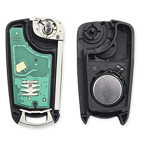 Coque De Remplacement Pour Clé Opel - Compatible Astra H (2005-2009), Corsa D (2007-2009), Zafira B (2005-2009) - 2 Boutons Avec Lame