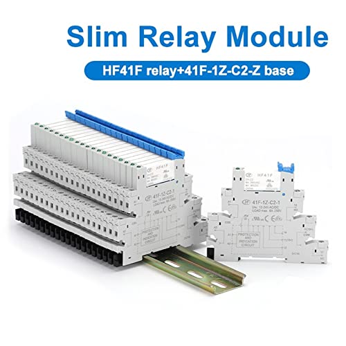 Relais SSR rail DIN 24V module d'interface électronique 6A LED 41F-24-ZS - 2