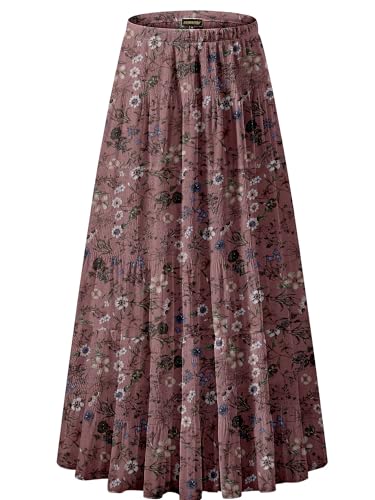 NASHALYLY Women's Chiffon Elastic High Waist Pleated...