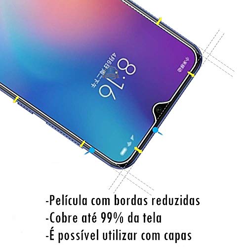 Kit Capa E Película Para Xiaomi Mi 9 Se De Tela 5.97Polegadas Capinha Case Transparente Air Anti Imp
