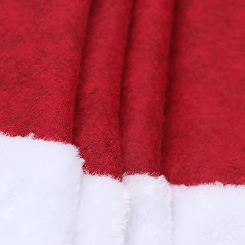 XAMSHOR-Christmas-Tree-Skirt-48-Inches-Embroidered-Xmas-Tree-Skirt-with-White-Trim-Holiday-Party-Ornaments-Indoor-Outdoor-Decorations-Snowflake-and-Leaves-Pattern-Red XAMSHOR Christmas Tree Skirt 48 Inches Embroidered Xmas Tree Skirt with White Trim Holiday Party Ornaments Indoor Outdoor Decorations Snowflake and Leaves Pattern Red