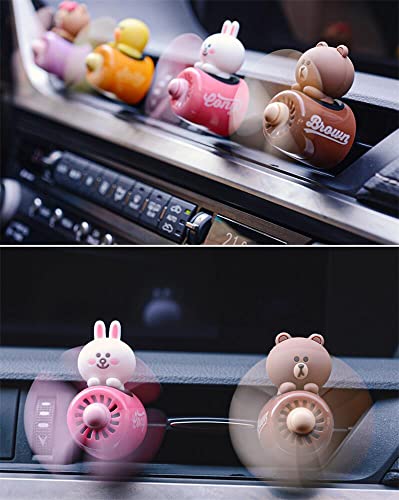 Choco Bear Pilot Car Air Freshener,Cute Car Diffuser Rotating Propeller Air Outlet Vent Fresheners,Aromatherapy Ornament Car Accessories,Air Fresheners For Cars,Creative Car Perfume Decoration… #TOP5