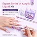 Saviland EMA Odorless Monomer Acrylic Liquid & 30g Clear Acrylic Powder & 60ml Acrylic Liquid Set