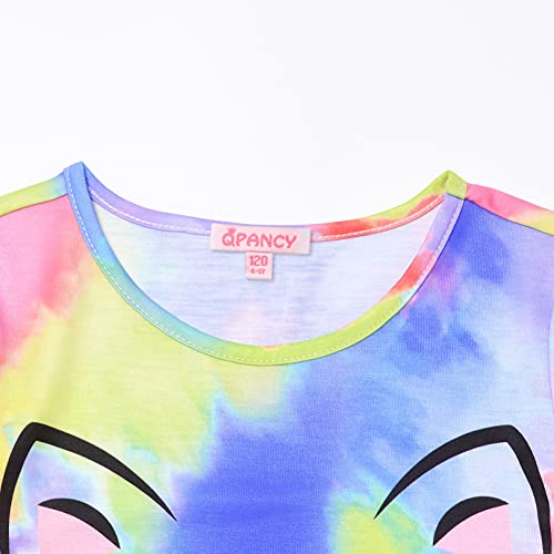 QPANCY Girls Pj Set Unicorn/Mermaid Pajamas Kids Fall Winter Cotton Sleepwear3