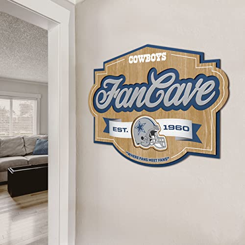 Image of YouTheFan NFL Dallas Cowboys Fan Cave Sign, One Size (Pack of 6)