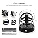 DEWEGER- Orbit Single Watch Winder for Mechanical Watch Quiet Motor Fit Lady Man for Rolex and Most, Black, Fashion