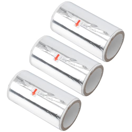 CLISPEED 3 Piezas Envolturas de Papel de Aluminio para Manicura Papel Flexible para Quitar Esmalte de Uñas Herramienta Práctica para Limpieza en Salón y Uso Doméstico
