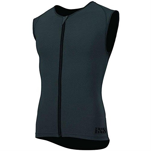 IXS Youth Flow Dirt Bike Armor Vest (Grey, Kids-Small)