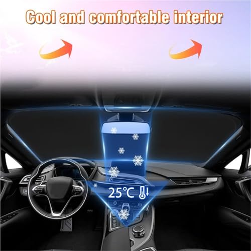 Parasol parabrisas delantero coche protector plegable bloqueador UV 6