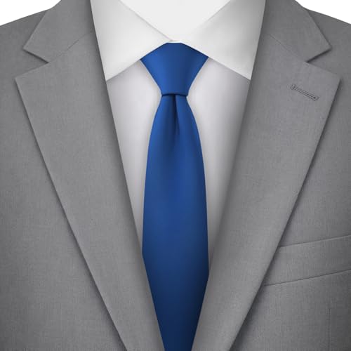 Image of Jacob Alexander Men's Skinny Width 2 inch Solid Color Tie