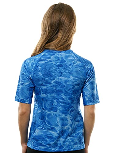 Rash Guard for Women Swim Shirt Short Sleeve Rashguard UV Protection2