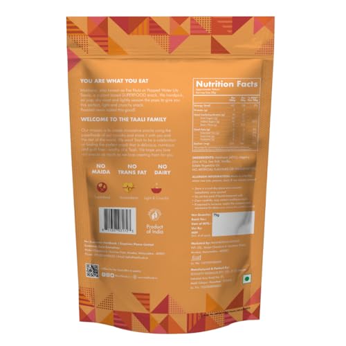 Image of Taali Roasted Makhana | 75 gm (Pack of 3) | Jaggery | 100% Vegatarian | Gluten Free, No Cholesterol, No Trans-Fat