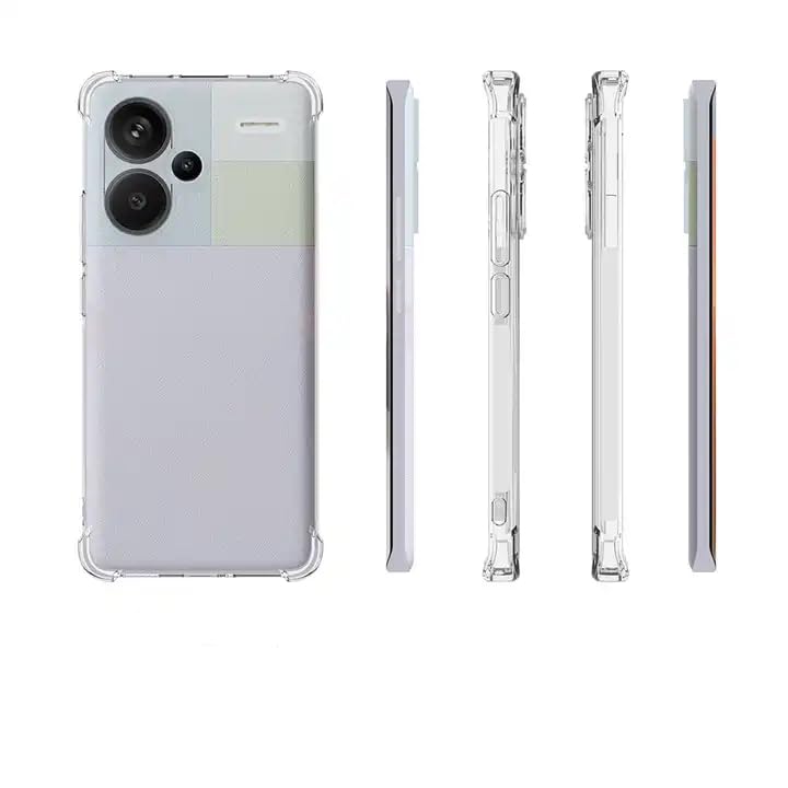 Image of for Redmi Note 13 Pro Plus 5G Case, Phone Case Clear Transparent Reinforced Corners TPU Shock-Absorption Flexible Cell Phone Cover for Redmi Note 13 Pro Plus 5G - Transparent