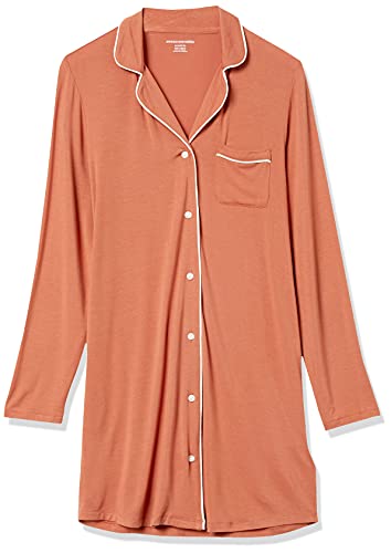 Image of Amazon Essentials Women's Piped Nightshirt (Available in Plus Size)