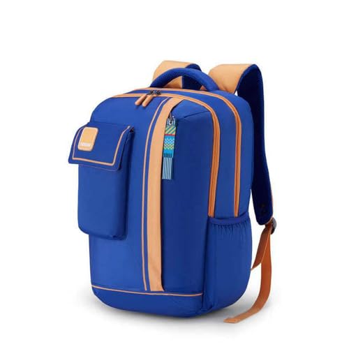 Image of American Tourister Sest 3.0 Style 02, Large 3 Compartment Backpack, 25L with Spacious Interiors Bags For School, Office, College, Gift For Men & Women - Blue