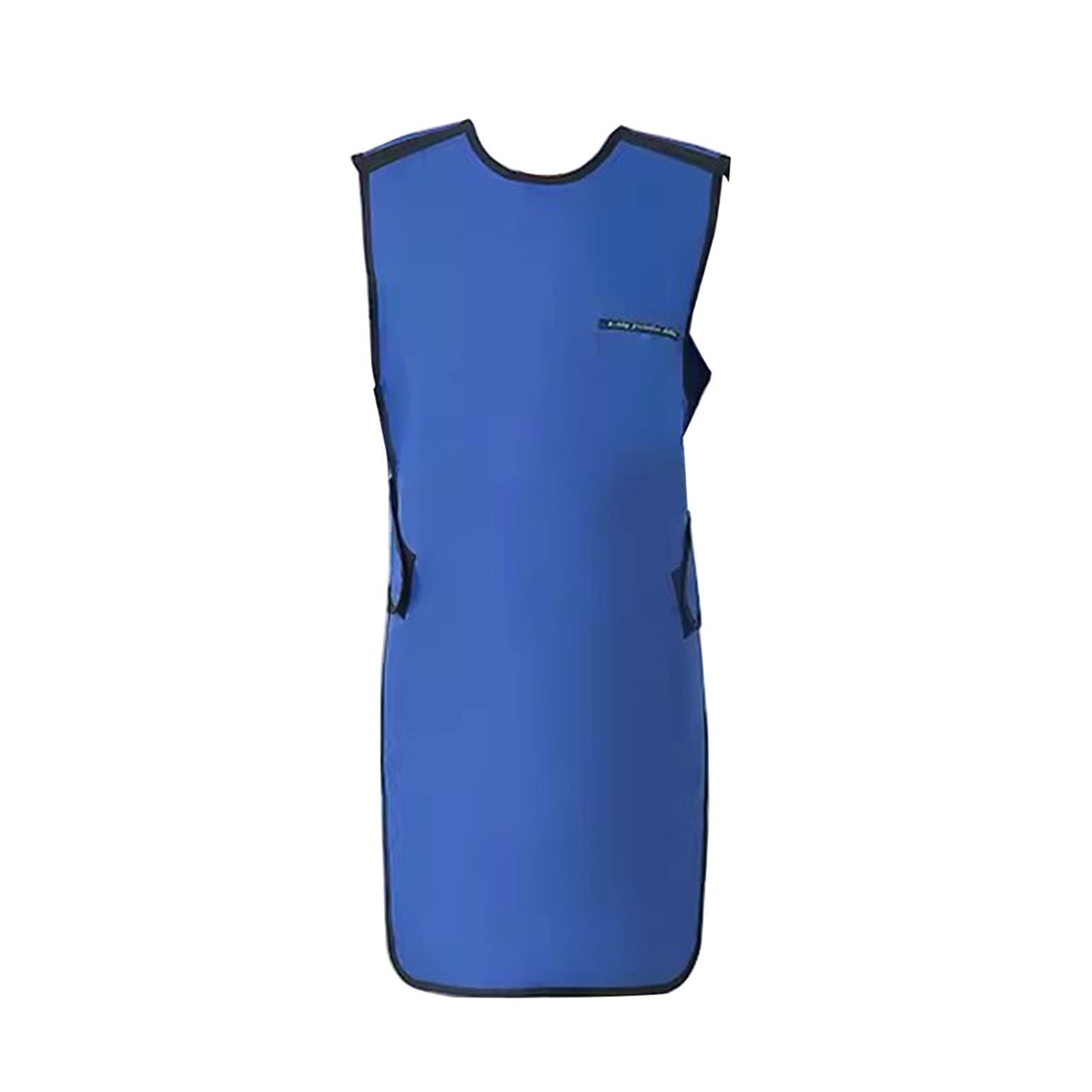 Delantal de Plomo Delantal De Plomo Resistente A La Radiación, Delantal De Plomo Con Protección Contra Rayos X, Ropa De Plomo Universal Ligera Para Adultos, Tamaño Ajustable(Blue,0.5mmpb/110x60cm)