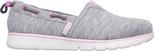Skechers Girls' Pureflex Heather Happy Alpargata,Gray/Pink,12.52
