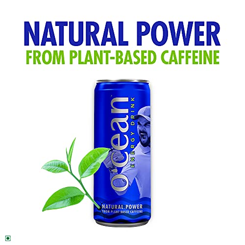 Image of Ocean Energy Drink enriched with natural caffeine, glucose & vitamins| 250ml | Pack of 6 - Virat Edition Energy Drink