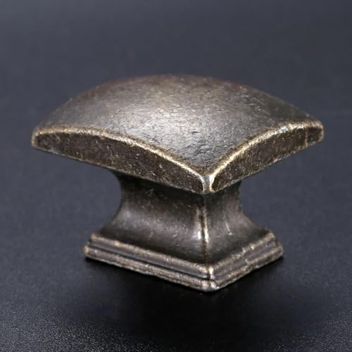 Pomo de armario de bronce selecto con formato cuadrado de 30 mm 3
