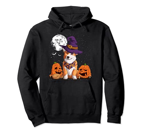 Corgi - Disfraz de calabaza para perro y otoño Sudadera con Capucha