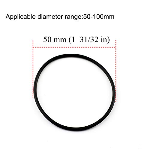 Rtrhinotuning 68Mm Wheel Center Caps W/ Rubber 50-100Mm O-Rings, 4Pcs Od-68Mm(2.67"), Id-62Mm(2.42") #TOP6