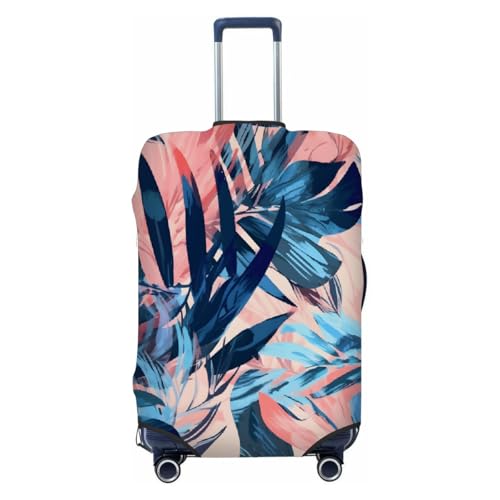 Tropical Leaf Stretchable Luggage Covers for Suitcase TSA Approved, Dust Proof and Scratch Resistant Travel Luggage Protector for Carry On (25-28 in)