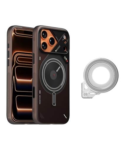 Aulumu A17 iPhone 17 Pro Max �������P�[�X(�������O���[) + G09 �X�}�z�����O Magsafe (�V���o�[) - MagSafe�Ή� �P�[�X�ƃ����O�֗̕��ȃo���h��