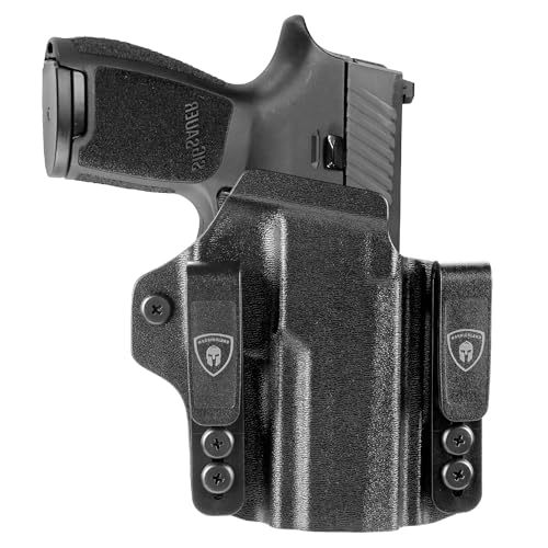 Sig P320 M18 IWB & OWB Convertible Holster Optics Cut: Sig Sauer P320 Compact M18, IWB OWB Combo Holster m18, 1.75 Belt Clip, Adjustable Ride Height, Right Hand