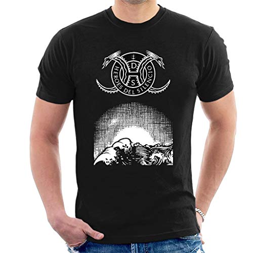 DIANXIAOERR Hombre Heroes del Silencio Art Easy Short Sleeved Camiseta/T-Shirt XX-Large