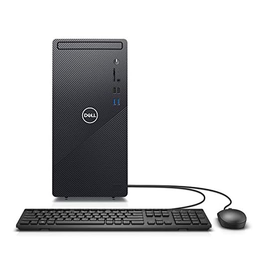 Dell Inspiron Desktop 3880 - Intel Core i5 10th Gen, 12GB Memory, 512GB Solid State Drive, Windows 10 Pro, 2 Year On-Site (Latest Model) - Black