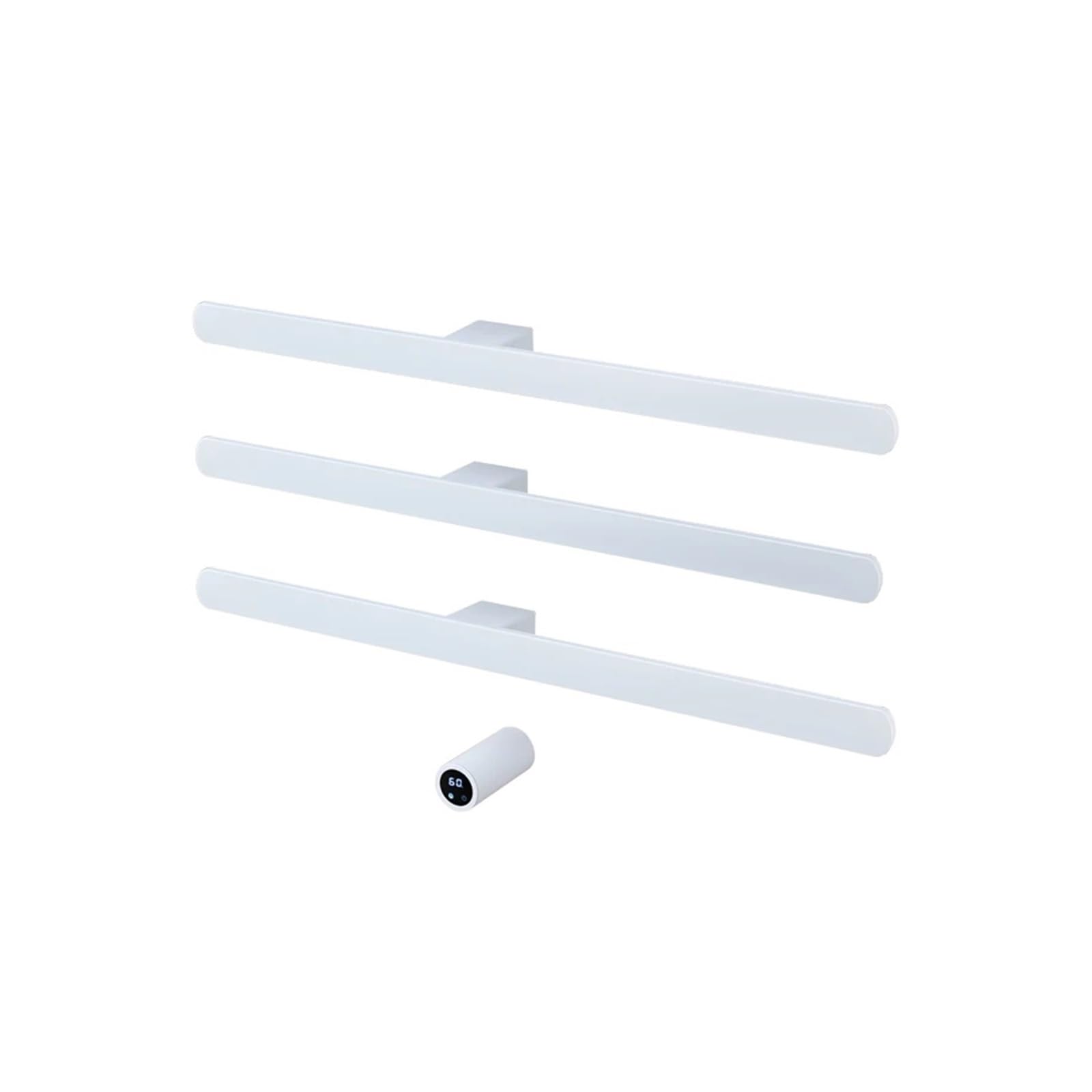 Porte-serviettes électrique blanc 3 bars 220V pour salle de bain