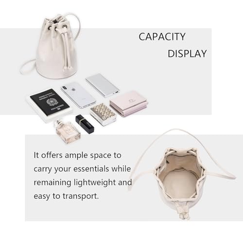 Black Drawstring Crossbody Bag Nylon Fabric Large Capacity Organizer Bag with Gold Tone Hardware4