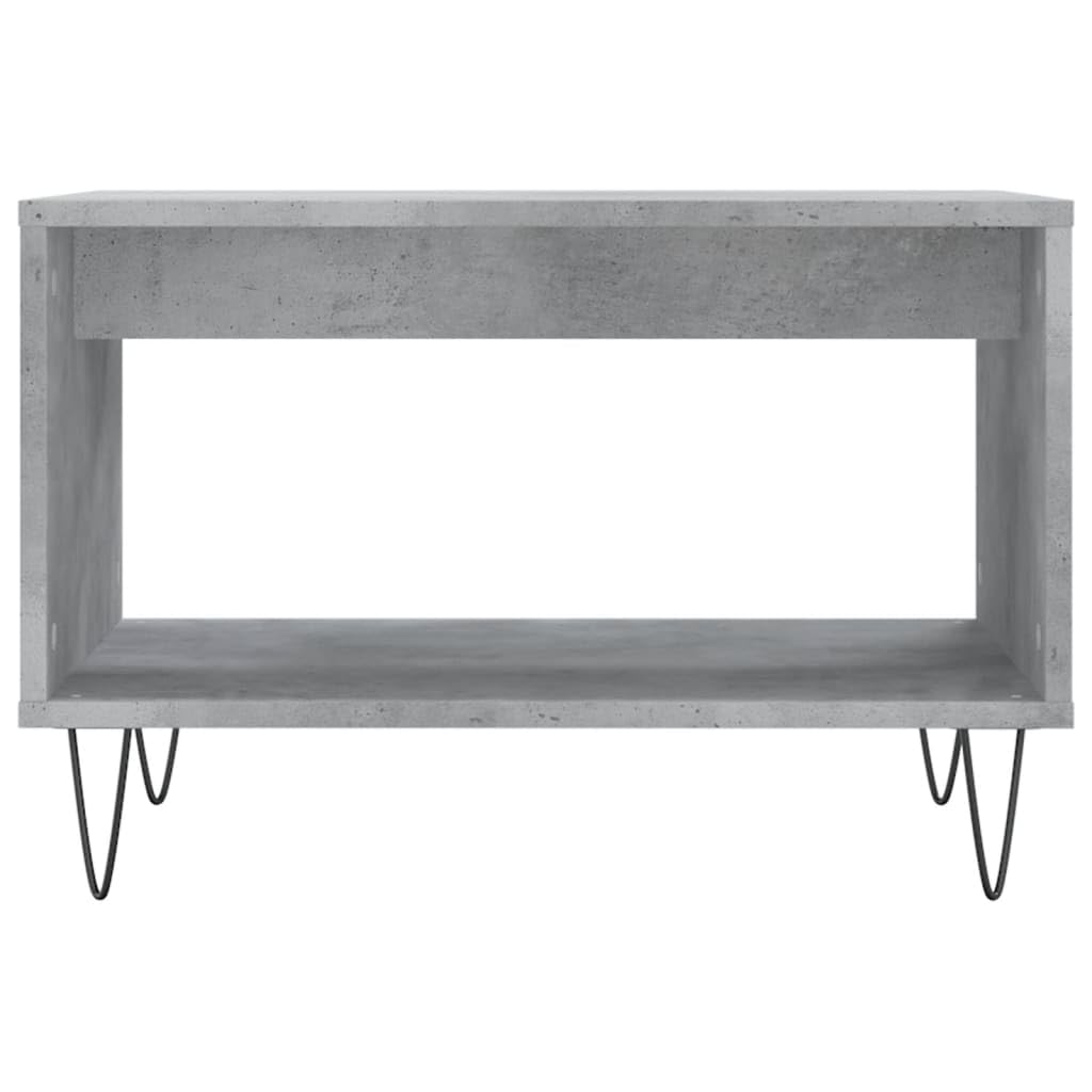 Homgoday Tavolino da caffè grigio cemento 60 x 50 x 40 cm, tavolino in legno ingegnerizzato, tavolino da tè per soggiorno, sala ricevimenti per ospiti, camera da letto e ufficio 212 mobili