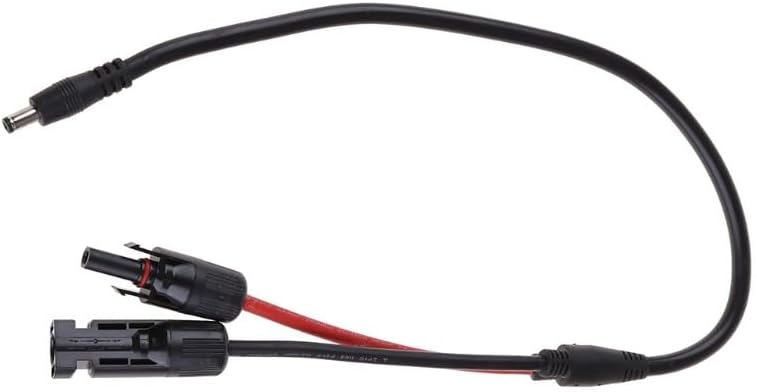 Miniatura 5 de NONROT DC5521 Conector de panel solar inversor solar Fuente de alimentación solar a DC 0.217x0.083 in Cable adaptador de enchufe 1.6 ft 14AWG