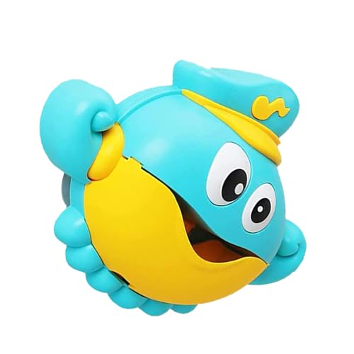 Wonsfuleu Máquina de Burbujas de bañera, máquina de Burbujas para niños pequeños 1-3 - Octopus Baby Bath Toys Machine automático de Burbujas con música | Suministros de baño de diversión Segura,