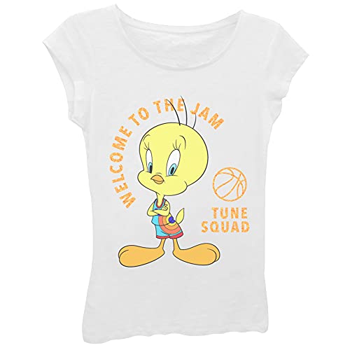 space jam 2: a New Legacy Tweety Bird Tune Squad Girls T-Shirt