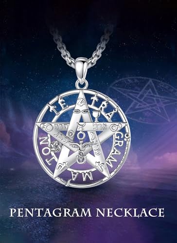 Collar Tetragrama Plata 925 Amuletos de Protección