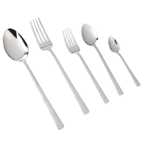 Ensemble de couverts Fecra Ege 60 pièces - Couverts pour Dîner - Simple et Élégant - 12 Personnes